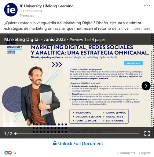 Document ad IE University